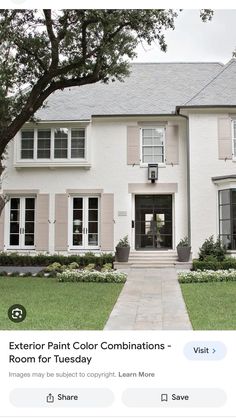 the exterior paint color combinations page on instagram