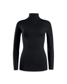 The Long Sleeve Turtleneck adds a sophisticated silhouette to your wardrobe and doubles as active wear with thermal and quick-dry technology. Designed to wear on its own, but is also perfect for layering. Compact, light, thermoregulating and soft, with 4-way stretch. Part of our Signature Collection, this year-round turtleneck is silky, sleek and non-constrictive. Made with Renew Fine fabric, an eco-sustainable fabric created with ECONYL® regenerated nylon thread. All Luxeire garments require no Functional Stretch Tops With Funnel Neck, Functional Funnel Neck Stretch Top, Functional Winter Tops With 4-way Stretch, Functional 4-way Stretch Tops For Winter, Functional 4-way Stretch Winter Tops, Winter Moisture-wicking 4-way Stretch Tops, Black Fitted Versatile Turtleneck, Fitted Black Versatile Turtleneck, Black High Stretch Funnel Neck Top