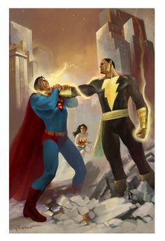 Black Adam Comics, Captain Marvel Shazam, Art Geek, Black Adam, Superman Art, Univers Dc, Arte Dc Comics