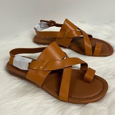 Product Details Evoke An Effortless Italian Aesthetic With These Stylish, Strappy Sandals For Women. Luxurious Suede Or Leather Upper Adjustable Buckle Closure Open Toe Interwoven Crisscrossing Strap Detail 1/2 Inch Wedge Heel New Without Box Brown Toe Post Slingback Sandals For Spring, Brown Strappy T-strap Sandals For Summer, Brown Synthetic T-strap Sandals For Vacation, Casual Toe Loop T-strap Sandals For Vacation, Strappy Toe Ring Sandals For Beach With Removable Insole, Brown Toe Post Slingback Sandals, Chic Brown T-strap Sandals For Vacation, Synthetic Toe Loop Sandals For Summer, Summer Toe Loop Sandals With Synthetic Material