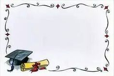 a graduation card with a graduate cap and diploma scroll on the bottom, surrounded by stars