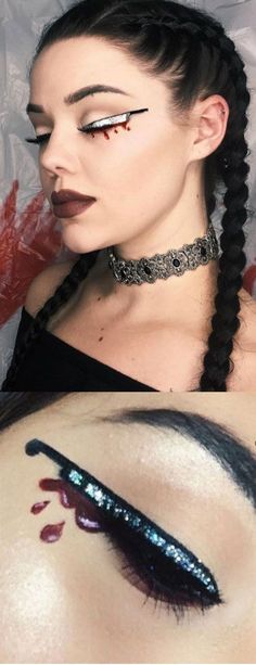 Knifeliner is the new Instagram makeup trend for Halloween that's gory AF Lauren Turner, Make Up Diy, Makeup Doll, Halloween Instagram, Mode Tips, Halloween Makeup Inspiration