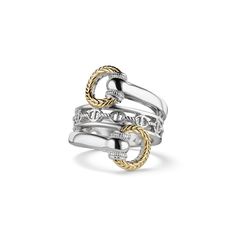 Vienna Bypass Ring with 18K Gold – Judith Ripka Fine Jewelry Lipizzaner Horse, Judith Ripka, Bypass Ring, Pretty Jewelry, Rings Jewelry Fashion, Metal Accessories, White Jewelry, Pearl Gemstone, Ring Pendant Necklace