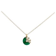 14K Yellow Gold Necklace (Matching Earrings and Ring Available) Diamonds 1 - 0.045cts TP 4 - 0.083cts Malachite 1 - 0.715cts Weight 1.451g With a heritage of ancient fine Swiss jewelry traditions, NATKINA is a Geneva based jewellery brand, which creates modern jewellery masterpieces suitable for every day life. It is our honour to create fine jewelry, and it’s for that reason that we choose to only work with high-quality, enduring materials that can almost immediately turn into family heirlooms. From our selection of precious metals set with genuine precious stones, you can be assured that NATKINA is for everyday life and FOREVER. With a heritage of ancient fine Swiss jewelry traditions, NATKINA is a Geneva based jewellery brand, which creates modern jewellery masterpieces suitable for eve Everyday Necklaces, Ancient Jewellery, Necklace Matching, Modern Jewellery, 14k Yellow Gold Necklace, Jewellery Brand, Yellow Gold Necklace, Everyday Necklace, Modern Jewelry