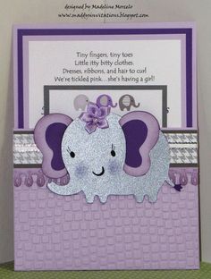 a card with an elephant on it