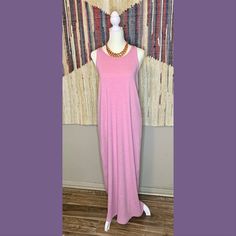 Brand New With Tags. Super Comfortable And Breathable Tank Dress With Structure And Stretch. Material Is Substantial And Curve-Flattering. Perfect Alone Or Layered. Casual Long Purple Maxi Dress, Pink Stretch Casual Maxi Dress, Pink Stretch Maxi Dress Casual Style, Casual Pink Stretch Maxi Dress, Sleeveless Mauve Maxi Dress For Spring, Mauve Sleeveless Maxi Dress For Spring, Pink Spring Maxi Dress For Loungewear, Pink Maxi Dress For Spring Loungewear, Casual Mauve Maxi Dress For Spring