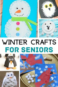 winter crafts for seniors Easy Winter Crafts For Seniors, Winter Crafts For Seniors Assisted Living, Crafts For January For Seniors, Crafts For Memory Care Seniors, January Activities For Senior Citizens, Art For Elderly Nursing Homes, Activities For January For Seniors, Crafts For Residents In Nursing Homes, Holiday Crafts For Seniors