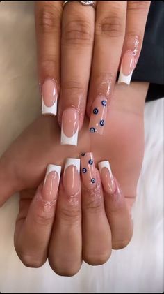 Eye Nails, Simple Gel Nails, Summery Nails, Simple Acrylic Nails