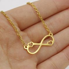 5pcs 45cm Stainless Steel Hollow Love Infinity Pendant Necklace , 8 Word Pendant Necklace, Stainless DIY Supplies, Jewelry Findings✿ QTY: 2pcs✿ Chain Length:18"(45cm) ✿ Material: 316 Stainless Steel✿Color: Gold ✿ Nickel Free & Lead Free***Stainless steel is the great metal to use for hand stamping, engraving, etc..because it will not tarnish, is hypo-allergenic and has amazing durability.All 316 Stainless Steel Link:https://www.etsy.com/shop/gemstones2u/items?ref=seller-platform-mcnav&se Mother's Day Alloy Charm Necklaces As Gifts, Alloy Charm Necklaces For Mother's Day Gift, Mother's Day Alloy Charm Necklace Gift, Infinity Necklace With Lobster Clasp As Gift, Gold Alloy Charm Necklaces For Valentine's Day, Gold Alloy Charm Necklace For Valentine's Day, Gold Infinity Heart Necklace Gift, Valentine's Day Gold Charm Necklace In Alloy, Infinity Metal Necklace For Gifts