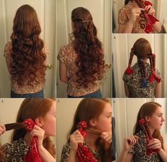 Braids Overnight, Foil Curls, Waves Overnight, Curl Hair Without Heat, Updos Bridal, Heat Hairstyles, No Heat Curls, Hairstyle Prom, Heat Curls