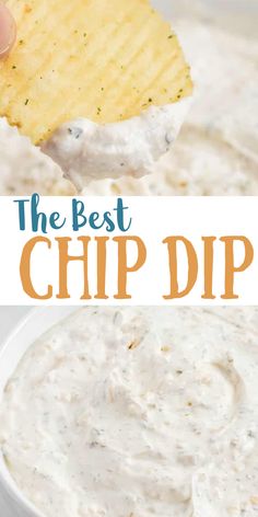 the best chip dip recipe is made with only three ingredients