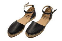 Classic Strap Black Espadrille | Avarcas USA Casual Ankle Strap Flats With Cushioned Footbed, Casual Espadrilles With Contrast Sole, Casual Ankle-high Sandals For Spring, Chic Beach Espadrilles With Contrast Sole, Casual Ankle Strap Flats With Removable Insole, Beach Espadrilles With Contrast Sole And Round Toe, Casual Espadrilles With Contrast Sole And Round Toe, Summer Espadrilles With Contrast Sole And Round Toe, Casual Ankle Strap Espadrilles For Vacation