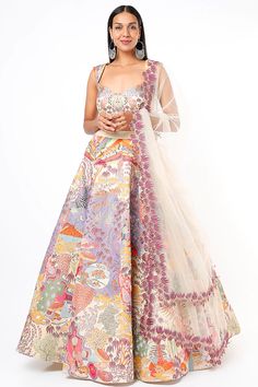 Ritu Kumar, Indian Fashion Designers, Silhouette Crafts, Pernia Pop Up Shop, Bridal Lehenga, Lehenga, Formal Dresses Long, Printing On Fabric, Formal Dresses