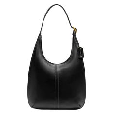 Color: Black Part Of The Coach Originals Collection Glovetanned Leather Brass Hardware Coach Brand Hangtag Inside Zip And Multifunction Pockets Zip-Top Closure Fabric Lining Fits 15" Laptop Adjustable Strap With 13 1/2" Drop Dust Bag (Included) Style No. C2264 Approx. Size 13" (L) X 17" (H) X 2" (W) No Trades Free Gift W/Purchase Same-Day Shipping Eyeit-Buyit Coach Ergo Bag, Coach Ergo, Shoulder Bag Outfit, Retro Bags, Oversized Bag, Hobo Style, Purse Accessories, Our Legacy, Coach Leather