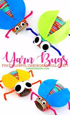 yarn bug craft for kids to make