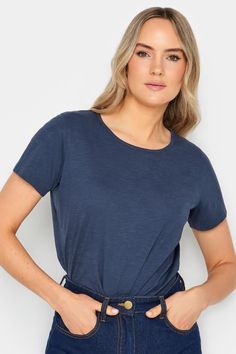 Shop LTS Tall Navy Blue Short Sleeve T-Shirt at Yours Clothing. Discover women’s plus size clothing in sizes 10-36 with fast delivery. Long Tall Sally, Navy Blue Shorts, Scoop Neck Tee, Fashion Fits, Pink Shorts, Navy Women, Blue Shorts, Plus Size Clothing, Size Clothing