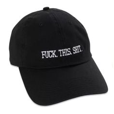 Spencer’s Black F*Ck This Shit Dad Hat Osfm Spencer’s Brand Color: Black With White Lettering Lettering: F*Ck. This. Shit. 100 % Cotton Embroidered Lettering Baseball Style Cap Adjustable Strap Size: Osfm (One Size Fits Most) See Pics For Additional Description And Product Information Nwt Open To Offers!!!! New To Poshmark? Use Code Mommyt30 To Sign Up And Get $10 Off Your First Purchase Trendy Black Dad Hat With Short Brim, Trendy Black Dad Hat For Streetwear, Trendy Short Brim Baseball Cap For Streetwear, Trendy Black Dad Hat For Summer, Casual Brimmed Baseball Cap With Letter Print, One Size Brimmed Baseball Cap For Streetwear, One Size Fits Most Brimmed Baseball Cap For Streetwear, Trendy Dad Hat With Letter Print And Short Brim, Black Cotton Dad Hat With Flat Brim