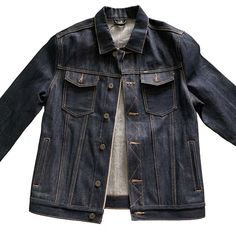 Product information: ⦁One of most popular denim jacket,  could be added your logo print(please contact the customer service) ⦁selvedge denim, 100% cotton ⦁pocketes ⦁Slim fit About the size: size  XS S M L XL XXL for your choice, if you want to customize your own, please contact us first, thanks. If you need other size, please note which size you need when order, or will ship you size as the link shows! if not sure choose which size, please contact us! Thanks~ Due to different monitor models, dif Casual Cotton Denim Jacket With Double-needle Stitching, Winter Denim Outerwear With Double-needle Sleeve, Casual Selvedge Denim Jacket For Streetwear, Urban Denim Jacket With Double-needle Sleeve For Fall, Casual Selvedge Denim Jacket In Relaxed Fit, Casual Long Sleeve Selvedge Denim Jacket, Streetwear Denim Jacket With Double-needle Stitching, Long Sleeve Denim Jacket With Double-needle Stitching For Streetwear, Long Sleeve Denim Outerwear With Double-needle Stitching