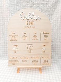 personalised first birthday board Son 1st Birthday Ideas, First Birthday Info Board, First Birthday Sign Ideas, First Birthday Board Ideas, 1st Birthday Milestone Board, First Birthday Activities, Baby Footprints Christmas, Baby Handprint Crafts