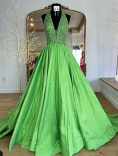 Taffeta Ball Gown For Prom Season, Taffeta Ball Gown For Prom, Floor-length Taffeta Gown For Prom, Satin Ball Gown Evening Dress Embellished, Embellished Satin Evening Dress For Debutante Ball, Elegant Satin Evening Dress For Pageant, Floor-length Taffeta Gown For Prom Season, Floor-length Satin Dresses For Pageants, Embellished Satin Ball Gown Evening Dress