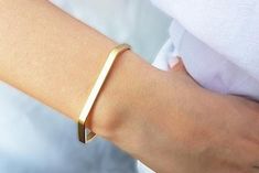 Gold cuff bracelet, Minimalist gold bracelet, Stacking cuff, Gold bangle bracelet, Skinny bracelet, Minimalist Everyday Cuff Jewelry, Gold Minimalist Cuff Bracelet For Friendship, Simple Adjustable Bangle Bracelet, Simple Adjustable Bracelet Bangle, Simple Adjustable Bangle As A Gift, Modern Rectangular Bangle As Gift, Simple Adjustable Bangle Cuff Bracelet, Modern Rectangular Cuff Bracelet As Gift, Simple Cuff Bangle Bracelet