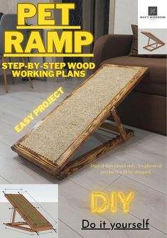 the step - by - step woodworking plan is shown with instructions for how to use it