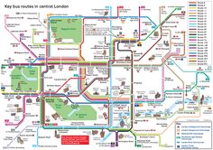 the london underground map is shown in full color