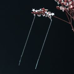 This pair of cute, dainty threader earrings features the trail of stars and long dangle drop ear line threader earrings, made of solid 925 sterling silver, come in 2 colors silver or gold. Add these elegant stars ear line threader earrings to your everyday fine jewelry collection or as gift for your love one. Jewelry Care: See more information about how to care for your jewelry here. Shipping Policy: Orders will be shipped within 1-3 business days. Economy shipping will take 7-14 days to arrive Dainty Sterling Silver Linear Earrings With Adjustable Chain, Silver Sterling Silver Ear Climbers For Party, Sterling Silver Dangle Linear Earrings With Delicate Chain, Adjustable Dainty Sterling Silver Linear Earrings, Dainty Adjustable Sterling Silver Linear Earrings, Delicate Sterling Silver Linear Earrings With Chain, Delicate Silver Threader Earrings For Gift, Delicate Sterling Silver Threader Earrings, Delicate Adjustable Sterling Silver Threader Earrings