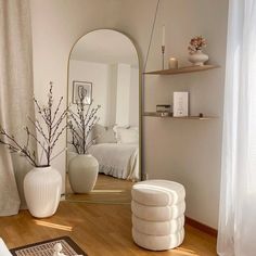 Wood Floor Mirror, Mirror With Stand, Living Room Decor Inspiration, Dream Apartment Decor, Apartment Decor Inspiration, Room Makeover Bedroom, Room Makeover Inspiration, Decor Home Living Room, Room Inspiration Bedroom