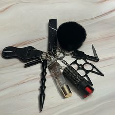 Black Marble Themed Self Defense Keychain Comes With Everything Pictured Marble Keychain, Defensive Keychain, Safety Keychain Black, Safety Keychain Self Defense Pink, Self Defense Keychain Black, Defense Keychain, Self Defense Keychain, Black Marble, Self Defense