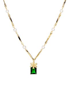 Material: Alloy
 Size: Adjustable



 Chain
 Adjuster
 Motif width
 Weight


 approx. 34cm
 Approx. 8 cm
 0.8cm
 Approx. 6.1g Green Pearl Necklace, Green Pearls, Dark Green, Arrow Necklace, Pearl Necklace, Chain, Green