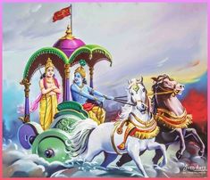 Wallpaper Bhagwan, Krishna Arjuna, Sri Jagannath, Krishna Arjun, Bhagvat Gita, Janmashtami Images, Indian Illustration