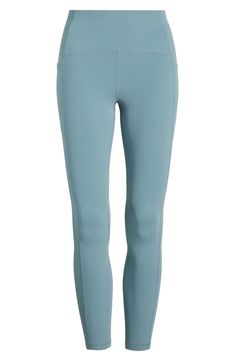 Zella Studio Luxe High Waist Pocket 7/8 Leggings | Nordstrom Performance Leggings, Nordstrom Anniversary Sale, Athletic Leggings, Fabric Gift Bags, Fabric Gifts, Free Fabric, Anniversary Sale, Moisture Wicking Fabric, High Waist