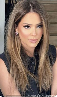 Babylights Hair, Rambut Brunette, Honey Brown Hair, Brunette Hair With Highlights, Bridal Styles, Brown Hair Balayage, Hair Color And Cut, Hair Trend, Hair Inspiration Color