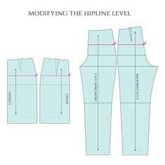 the front and back view of a sewing pattern, with measurements for the top section