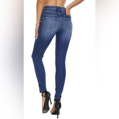 Vip Blue Skinny Jeans, Size 9/10 High Rise,Stretch Tummy Control Trendy Jeans Length 39 Inches Waist 15 Inches 56% Cotton, So Soft And Comfortable Tight Denim Blue Bottoms, Medium Wash High Waist Fitted Jeggings, Fitted High Waist Medium Wash Jeggings, Tight Blue Denim Bottoms, Blue Tight Denim Bottoms, Stretch Medium Wash High-waisted Pants, Stretch High-waisted Medium Wash Bottoms, High Waist Tight Blue Jeans, Tight High Waist Blue Jeans