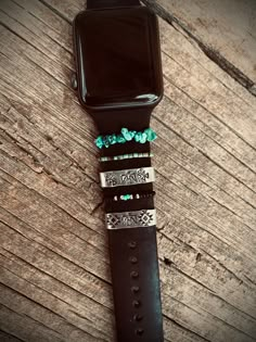 The turquoise is Genuine turquoise pieces. Western Apple Watch, Western Things, Apple Watch Cuff, Cute Apple Watch Bands, Antler Earrings, Cowgirl Accessories, Western Clothes, Summer Anklets, Closet Update