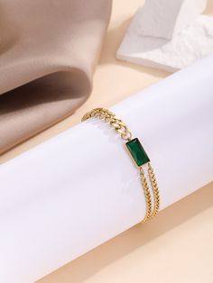 Diamond Bracelet Women, Thick Gold Bracelet, Green Gemstone Bracelet, Locket Design, Gold Diamond Bracelet, Gold Bangles For Women, Modern Gold Jewelry, Fancy Jewellery Designs