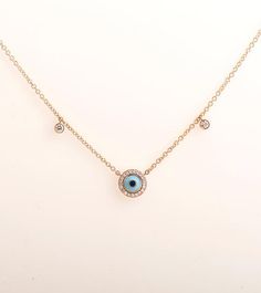 Evil eye penadant made in 14k or 18k rose gold and set with clear diamonds.Diamonds surrounding the eye and 2 additional diamonds on each side of the chain.The eye color is made in enamel coating process and can be made in other colors as wellThis listing is for ROSE GOLD, you can order other colours from the following links:● Yellow gold - ● White gold - DIAMONDS SPECIFICATIONSTotal Carat Weight: 0.30 CTColor: G +Clarity: VS +Shape: RoundThe stones are 100% natural diamonds and conflict free di 14k Rose Gold Single Cut Diamonds Jewelry, 14k Rose Gold Jewelry With Diamond Eyes, Rose Gold Diamond Jewelry With Diamond Eyes, Rose Gold 14k Diamond Eyes Jewelry, Yellow Gold Diamond Jewelry With Evil Eye, Rose Gold Sterling Silver Jewelry With Evil Eye, Sterling Silver Rose Gold Evil Eye Jewelry, Elegant Rose Gold Evil Eye Jewelry, Sterling Silver Evil Eye Jewelry In Rose Gold