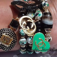 Bracelet Inspiration, Diy Charm, Diy Charm Bracelet, Cuff Watch, Bead Ideas, Pretty Jewelry, Pretty Jewellery, Beaded Jewelry