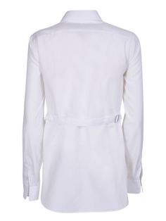 Classic collar. Long sleeves. Cut out detailing.Bib detail. Front button fastening. Color: white Made in Italy Material: 100% CottonComposition: 100% Cotton Fashion Landscape, Dion Lee, Prada Leather, Pleats Please Issey Miyake, White Elephant Gifts, Lifestyle Shop, Yoga Wear, Luxury Fabrics, Free Shopping