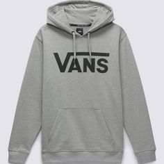 The Vans Classic Pullover Hoodie is a hooded sweatshirt made with a comfortable cotton-blend fleece has a front pouch pocket and features the classic Vans logo screenprinted on the front. 84% Cotton, 16% Polyester fabricPullover hoodieSoft brushed back fleece fabricationScreenprinted graphicsModel wearing size Medium | Vans Classic Pullover Hoodie XL Casual Athletic Heather Hoodie For Fall, Casual Athletic Heather Sweatshirt With Double-lined Hood, Casual Athletic Heather Hoodie With Drawstring, Vans Long Sleeve Sweatshirt For Streetwear, Vans Streetwear Hoodie, Vans Hoodie Sweatshirt For Streetwear, Vans Casual Sweatshirt For Streetwear, Vans Casual Sweatshirt For Winter, Vans Casual Winter Sweatshirt