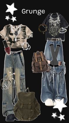 Grunge Outfits Girl, Goblincore Outfits, Grunge Fits, Alt Clothes, Outfits Girl, Earthy Outfits, Funky Outfits, Vibe Clothes