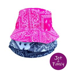 Bandana bucket hat , sun hat Trendy Bandana For Summer, One Size Fits Most, Pink Summer Bandana, Trendy Summer Bucket Sun Hat, Trendy Festival Bucket Hat One Size, Trendy Summer Bucket Shaped Sun Hat, Trendy Bandana For The Beach, Pink Bandana For Summer, Trendy Pink Bucket Hat For Outdoor, Casual Pink Bandana For Summer