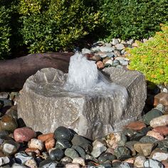 Agawa Falls Stone Outdoor Fountain Gfrc Concrete, Large Outdoor Fountains, Indoor Wall Fountains, Pond Aerator, Modern Fountain, Pond Maintenance