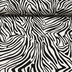 black and white zebra print fabric