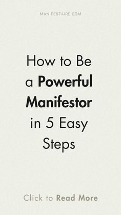 Want to manifest with ease? 🌙 Discover how to become a powerful manifestor in 5 simple steps! 💫 These techniques will help you set clear intentions, align with your desires, and attract the life you deserve. 🌿 Start shifting your mindset and see how quickly you can manifest your dreams. ✨ #ManifestYourDreams #PowerfulManifestor #LawOfAttraction #ManifestationSteps #AbundanceMindset #LawOfAssumption