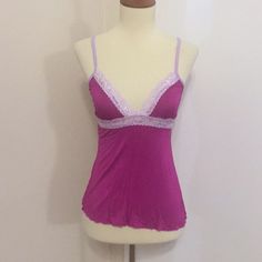 This Is A Brand New Love Tanjane Sleep Top. Beautiful Purple Color With Lilac Colored Lace Trim. Made Of A Soft And Stretchy Material. Measures 13 (S) And 15 (M) Inches Across The Bust And Is About 19.5 Inches In Length. I Do Have Multiple Sizes Available So Just Choose Your Size At Checkout. Price Is Firm. Thanks For Looking. S: 3501 M: 3502 Fitted Seamless V-neck Sleepwear, Fitted Camisole With Built-in Bra For Bedtime, Fitted Sleepwear With Built-in Bra For Relaxation, Seamless Fitted Cami Sleepwear, Fitted Seamless Cami Sleepwear, Flirty Camisole Sleepwear With Built-in Bra, Feminine Stretch Sleepwear With Built-in Bra, Fitted Cami Sleepwear With Built-in Bra, Feminine V-neck Top For Bedtime