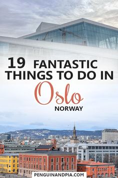 the top ten things to do in oslo, norway with text overlaying it