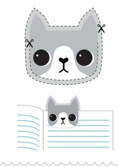 an image of a book with a cat and dog in the pages, on top of it